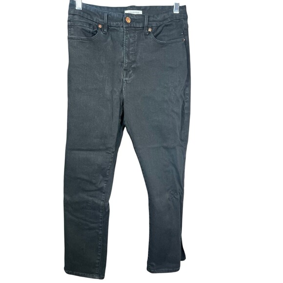Good American‎ Jeans Womens 8 29 Black Good Waist Crop Skinny Denim Stretch - Picture 1 of 11